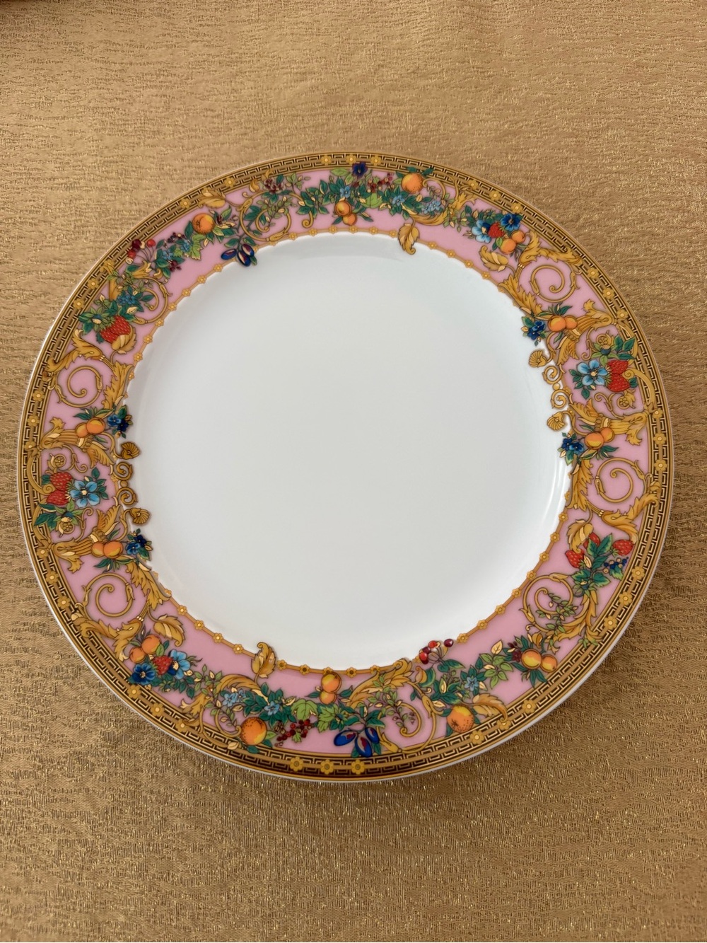 Versace LE JARDIN  AUTHENTIC DINNER SALAD AND CHARGER PLATE